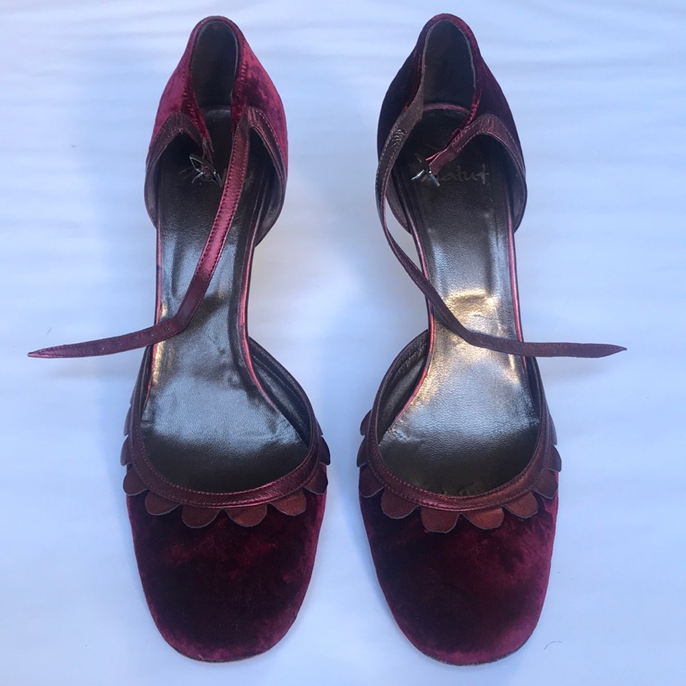 Velvet Strappy Heel